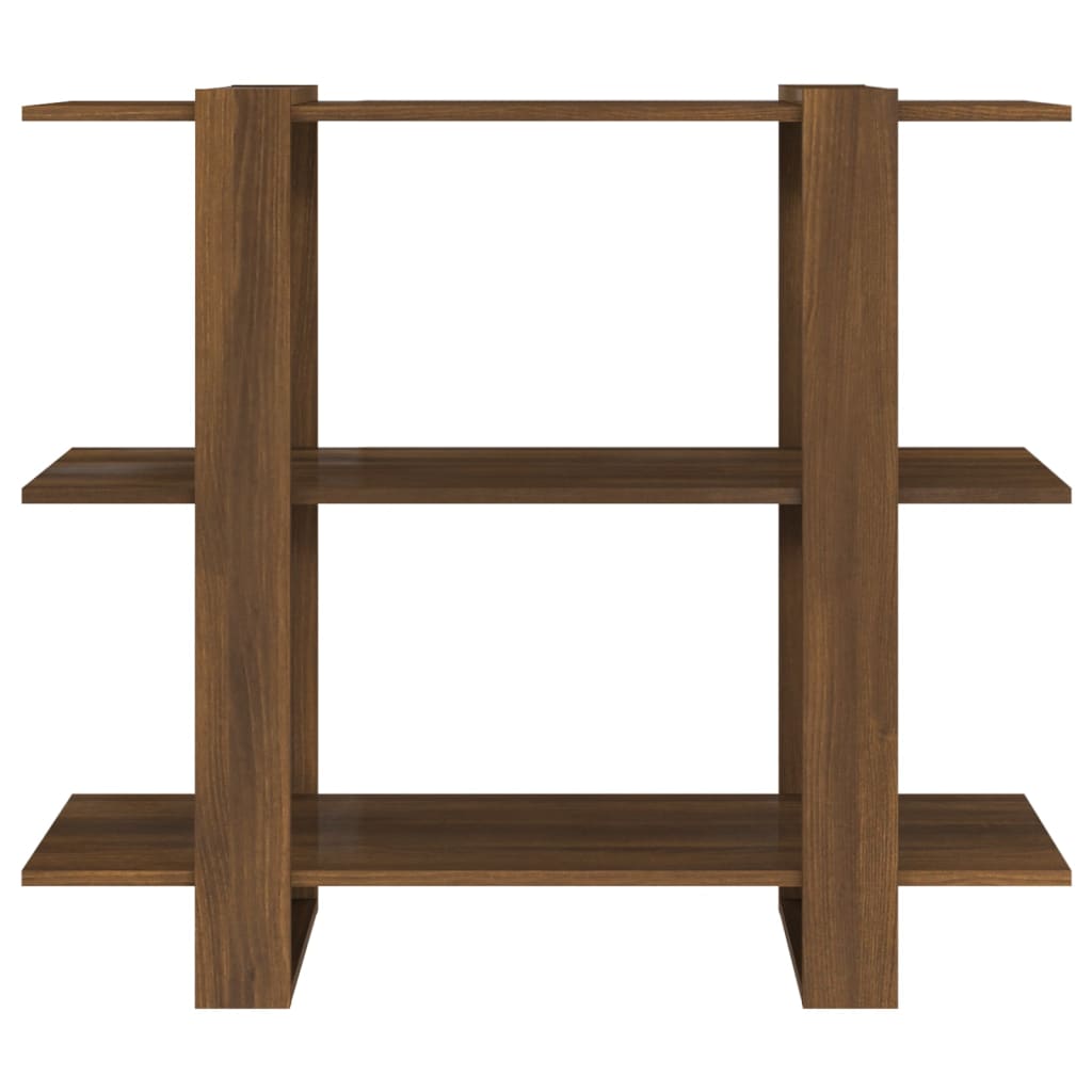 Book Cabinet/Room Divider Brown Oak 100x30x87 cm