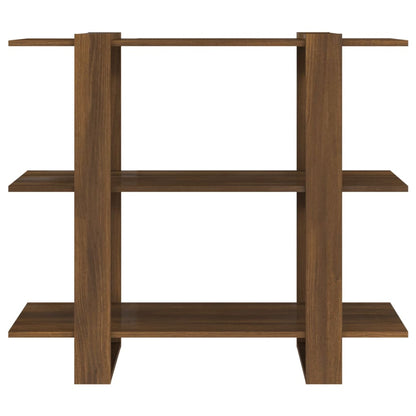 Book Cabinet/Room Divider Brown Oak 100x30x87 cm