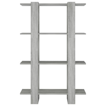 Book Cabinet/Room Divider Grey Sonoma 80x30x123.5 cm