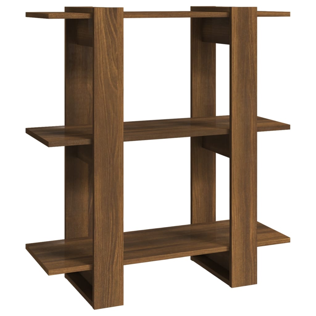 Book Cabinet/Room Divider Brown Oak 80x30x87 cm