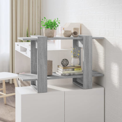 Book Cabinet/Room Divider Grey Sonoma 80x30x51 cm