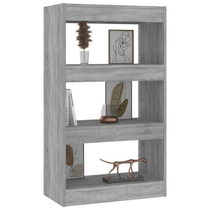 Book Cabinet/Room Divider Grey Sonoma 60x30x103 cm Engineered Wood