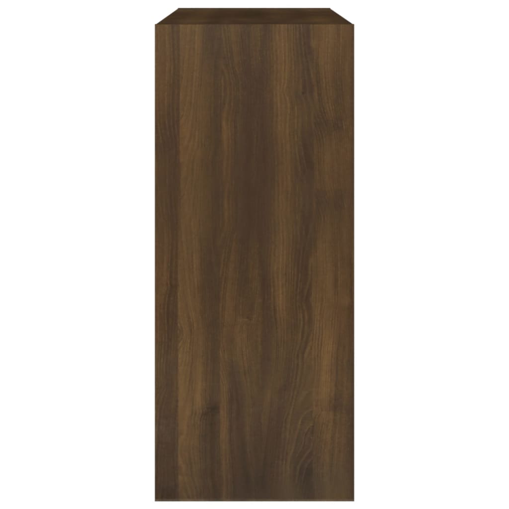 Book Cabinet/Room Divider Brown Oak 80x30x72 cm