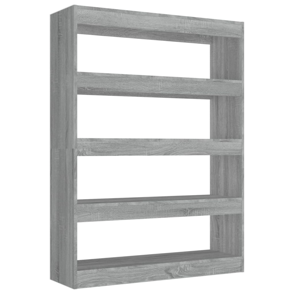 Book Cabinet/Room Divider Grey Sonoma 100x30x135 cm