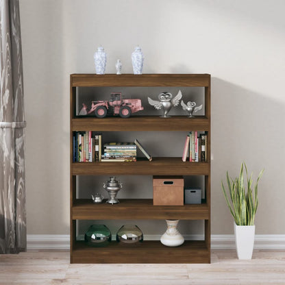 Book Cabinet/Room Divider Brown Oak 100x30x135 cm