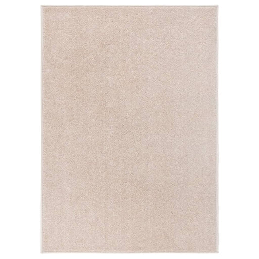 Rug Short Pile 140x200 cm Dark Beige