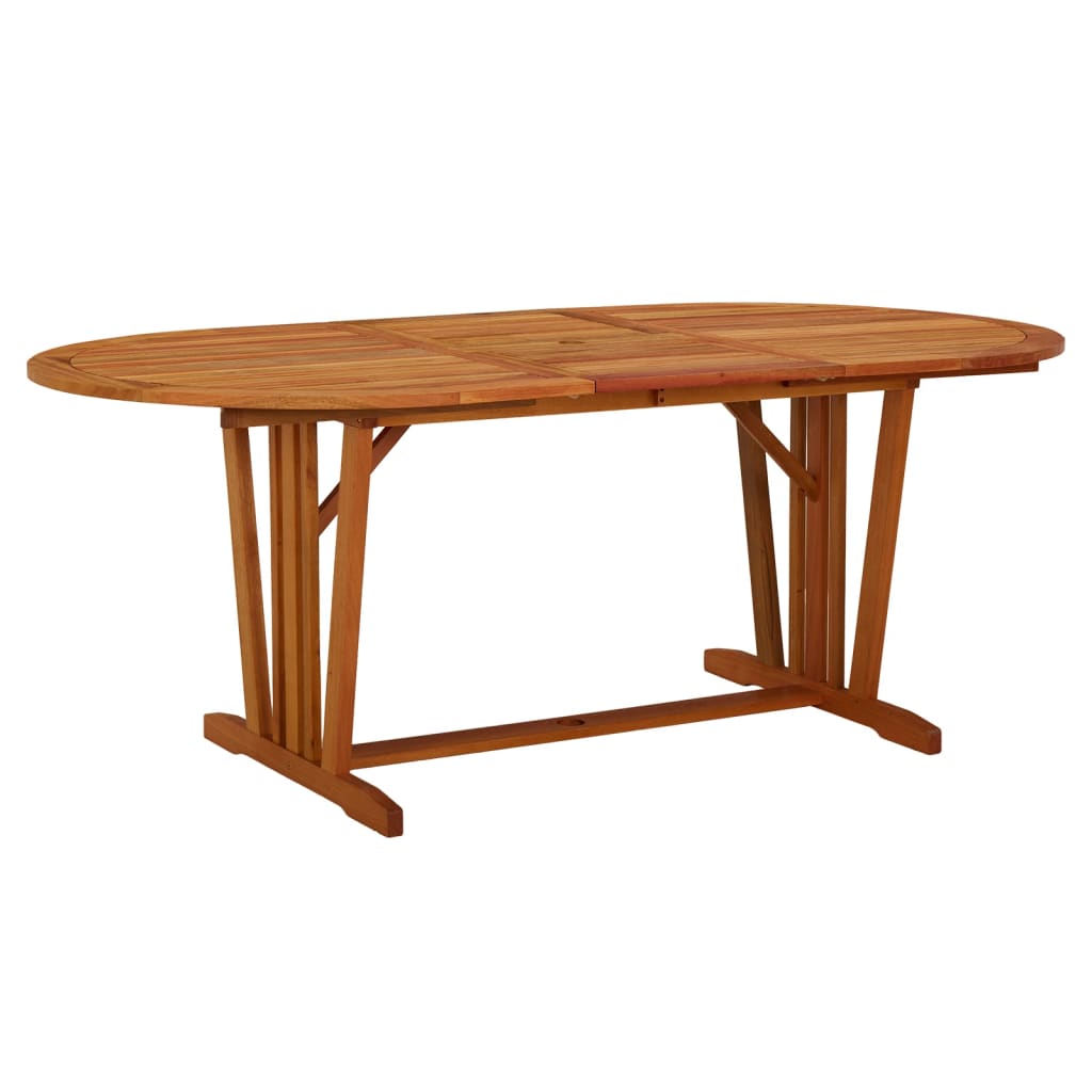 Garden Table 200x100x75 cm Solid Wood Eucalyptus