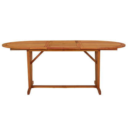 Garden Table 200x100x75 cm Solid Wood Eucalyptus