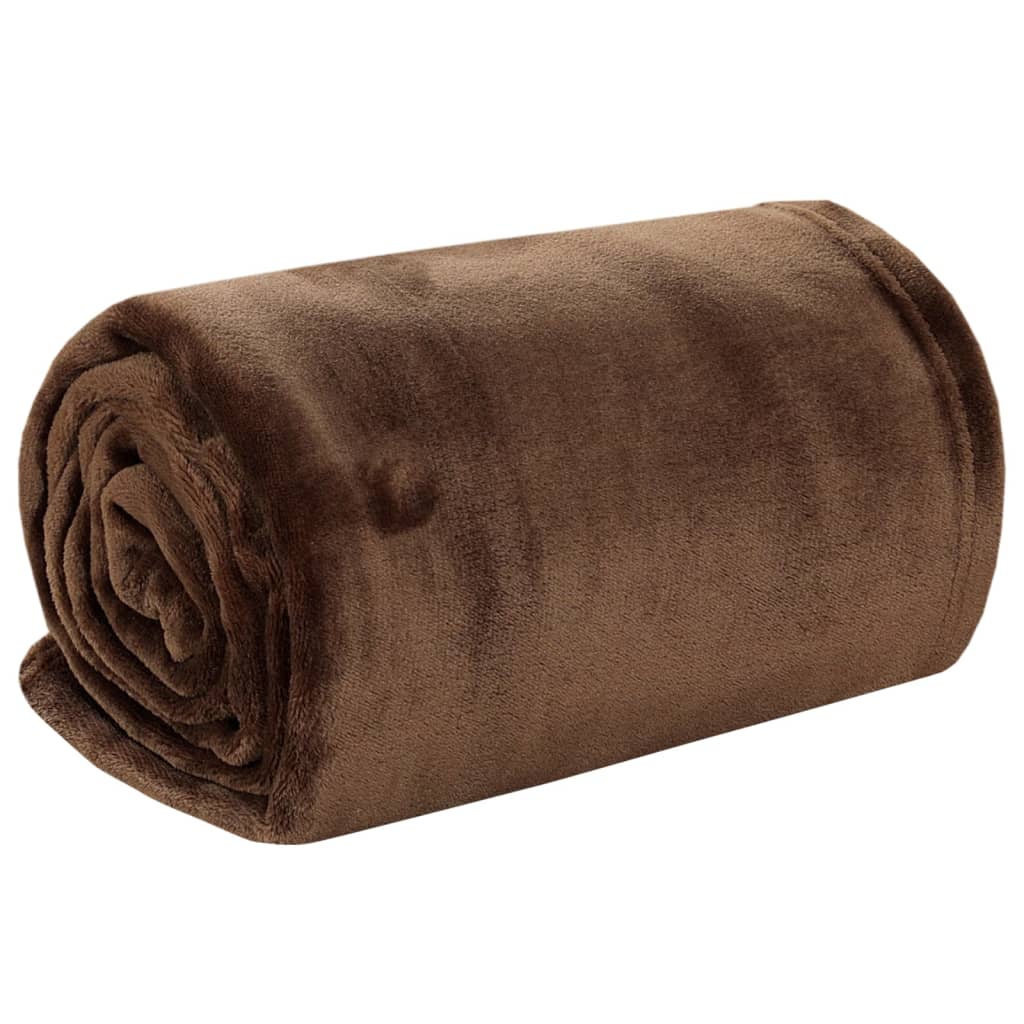 Blanket Cocoa Brown 150x200 cm Polyester