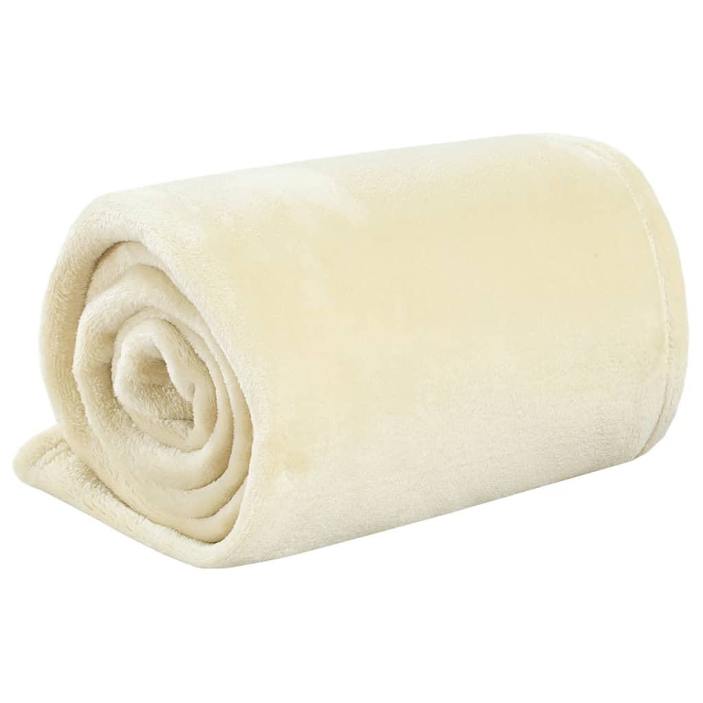 Blanket Cream 150x200 cm Polyester