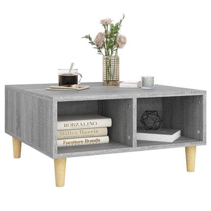 Coffee Table Grey Sonoma 60x60x30 cm Engineered Wood