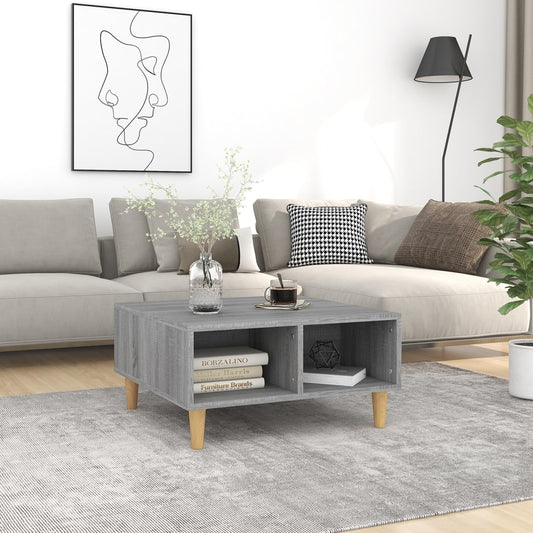 Coffee Table Grey Sonoma 60x60x30 cm Engineered Wood