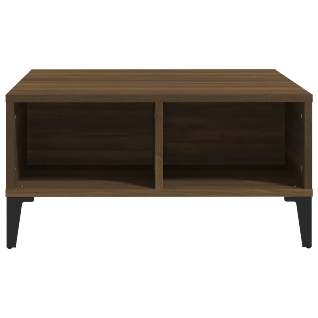 Coffee Table Brown Oak 60x60x30 cm Engineered Wood