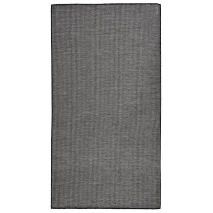 Outdoor Flatweave Rug 80x150 cm Grey