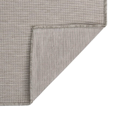 Outdoor Flatweave Rug 80x250 cm Taupe