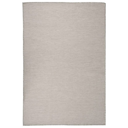 Outdoor Flatweave Rug 120x170 cm Taupe