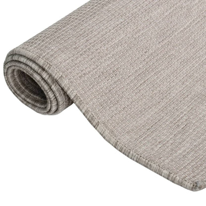 Outdoor Flatweave Rug 120x170 cm Taupe