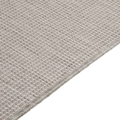 Outdoor Flatweave Rug 120x170 cm Taupe