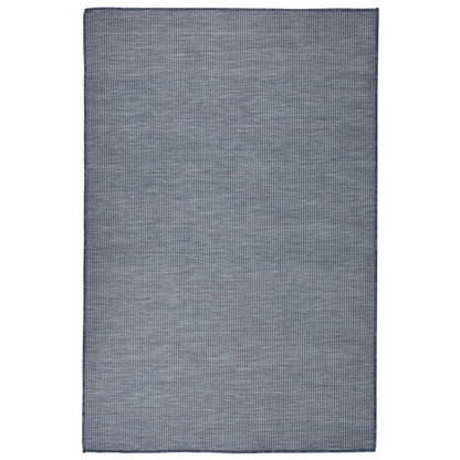 Outdoor Flatweave Rug 120x170 cm Blue