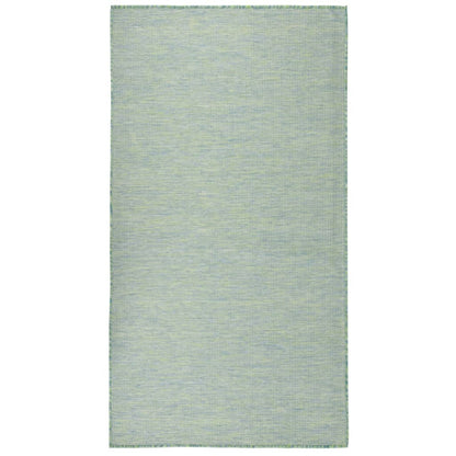 Outdoor Flatweave Rug 80x150 cm Turquoise