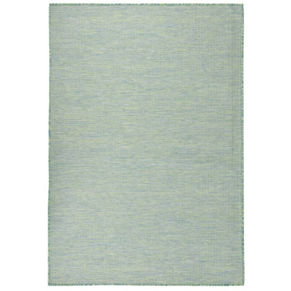 Outdoor Flatweave Rug 160x230 cm Turquoise