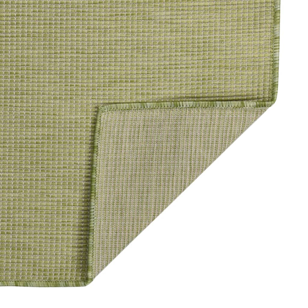 Outdoor Flatweave Rug 80x150 cm Green