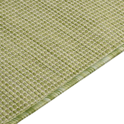 Outdoor Flatweave Rug 80x150 cm Green