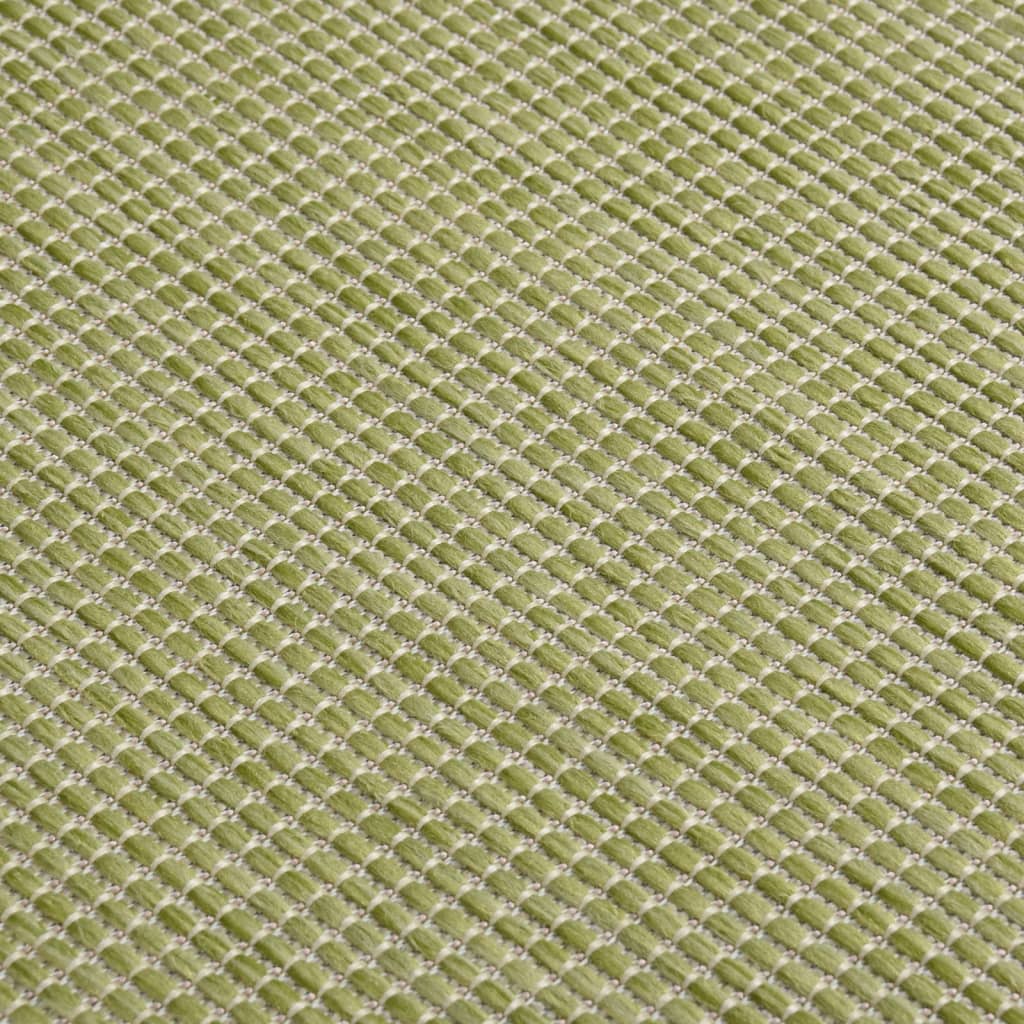 Outdoor Flatweave Rug 80x150 cm Green