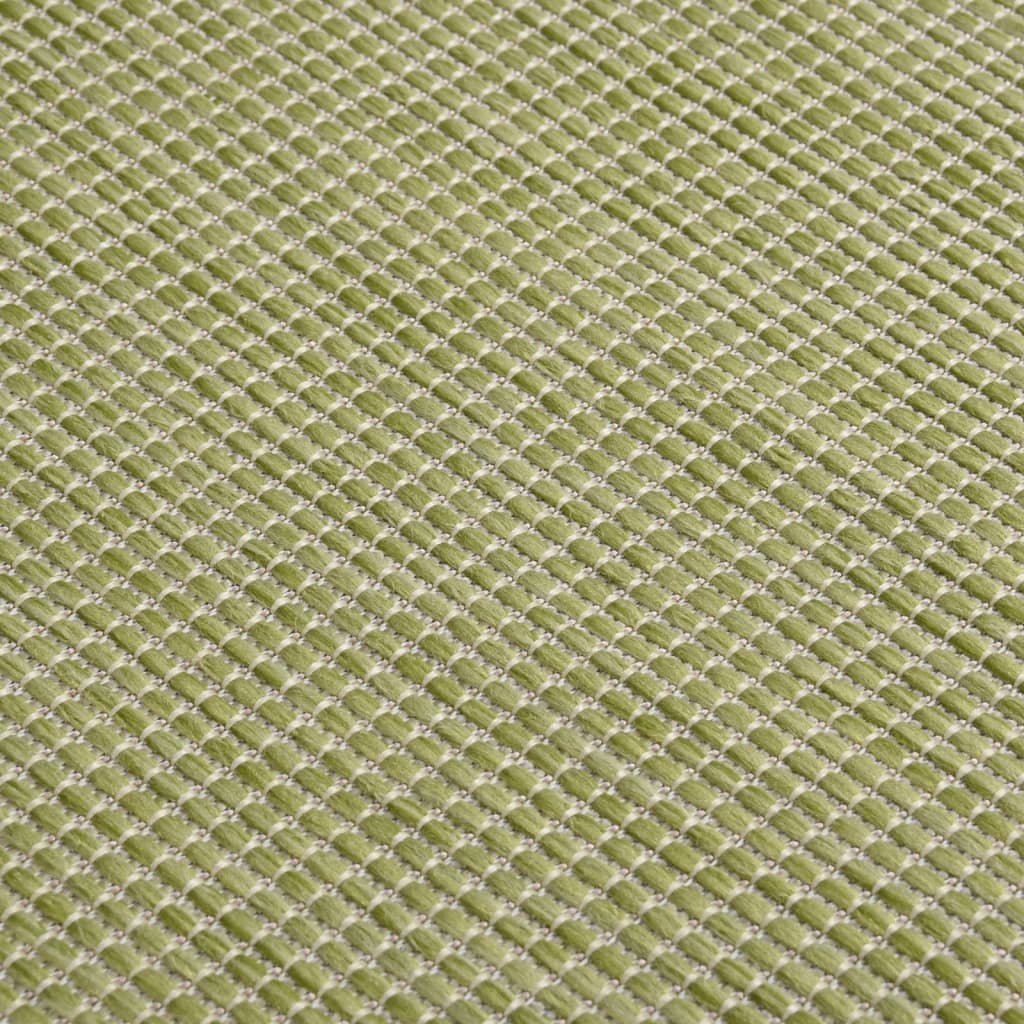 Outdoor Flatweave Rug 80x250 cm Green