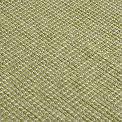 Outdoor Flatweave Rug 80x250 cm Green
