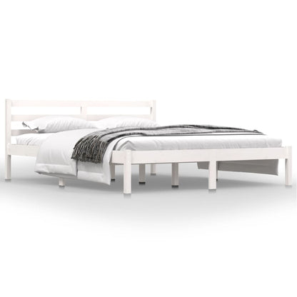 Bed Frame without Mattress 150x200cm White King Size