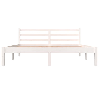 Bed Frame without Mattress 150x200cm White King Size