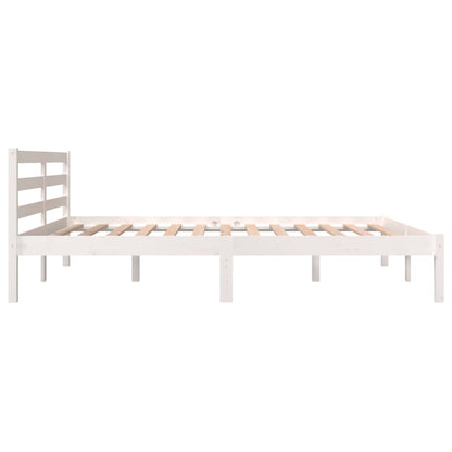 Bed Frame without Mattress 150x200cm White King Size