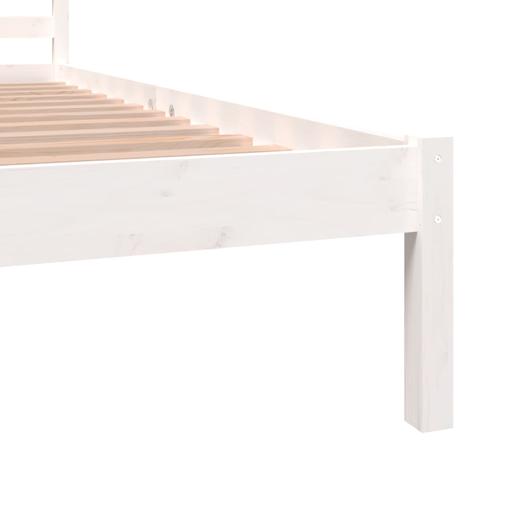 Bed Frame without Mattress 150x200cm White King Size