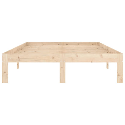 Bed Frame without Mattress Solid Wood Pine 120x200cm