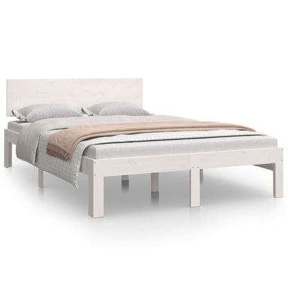 Bed Frame without Mattress White 120x190cm Small Double