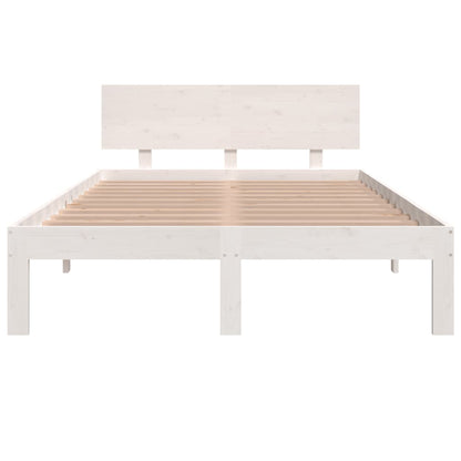 Bed Frame without Mattress White 120x190cm Small Double