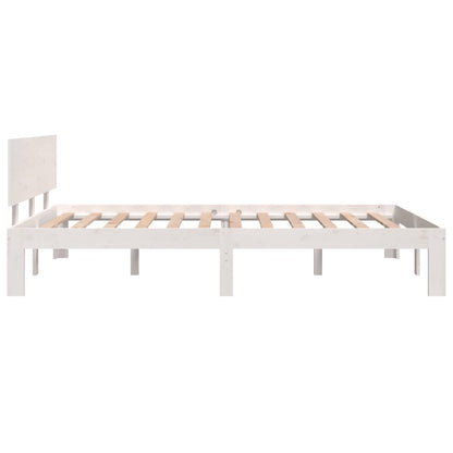 Bed Frame without Mattress White 120x190cm Small Double