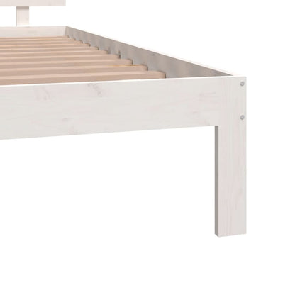 Bed Frame without Mattress White 120x190cm Small Double