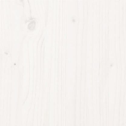 Bed Frame without Mattress White Solid Wood Pine 160x200cm