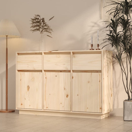 Sideboard 110x34x75 cm Solid Wood Pine