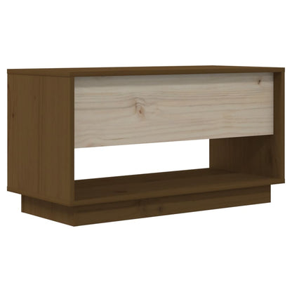 TV Cabinet Honey Brown 74x34x40 cm Solid Wood Pine