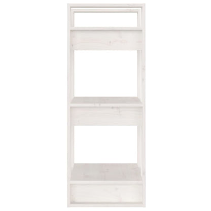 Book Cabinet/Room Divider White 41x35x91 cm Solid Wood Pine