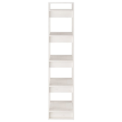 Book Cabinet/Room Divider White 41x35x160 cm Solid Wood Pine