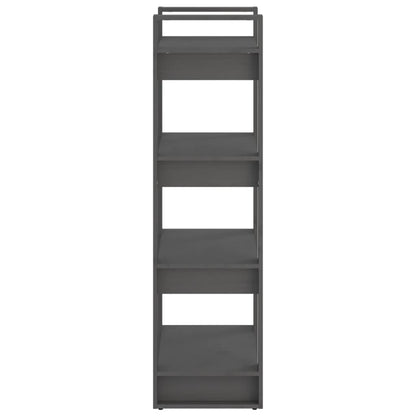 Book Cabinet/Room Divider Grey 60x35x125 cm Solid Wood