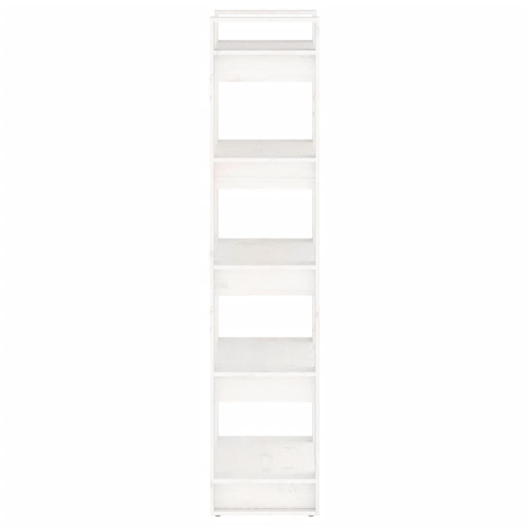 Book Cabinet/Room Divider White 60x35x160 cm Solid Wood