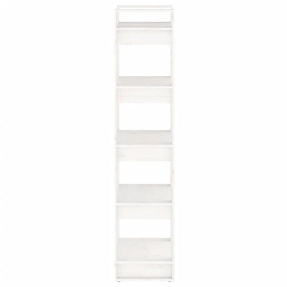 Book Cabinet/Room Divider White 60x35x160 cm Solid Wood