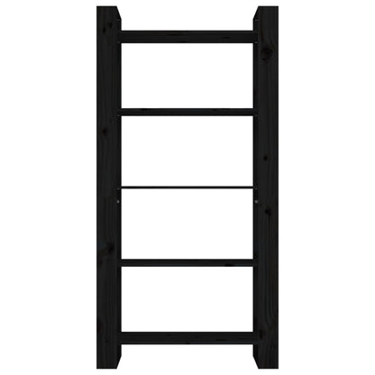 Book Cabinet/Room Divider Black 80x35x160 cm Solid Wood