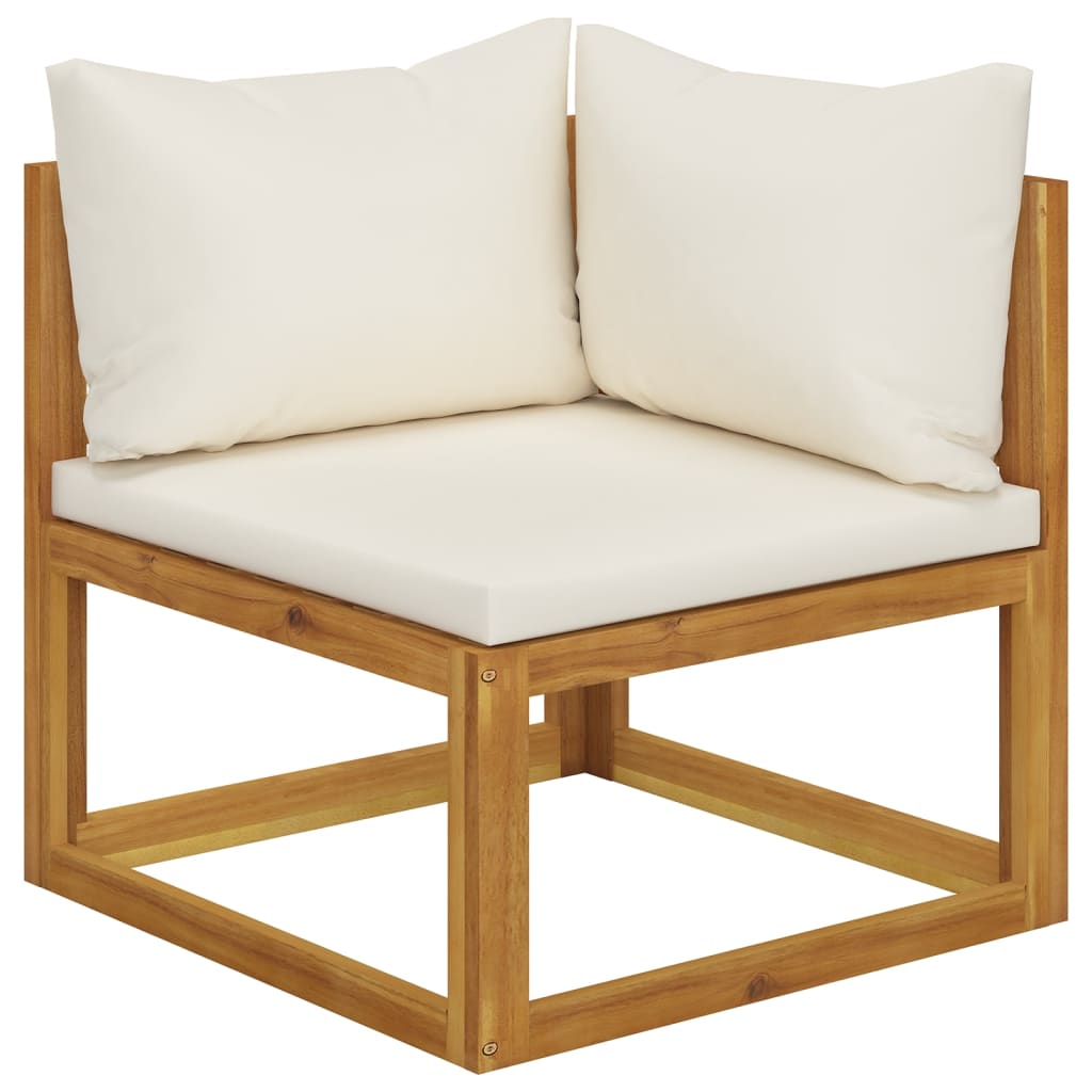 5 Piece Garden Lounge Set with Cushions Solid Wood Acacia (UK/IE/FI/NO only)