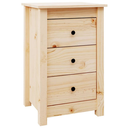 Bedside Cabinets 2 pcs 40x35x61.5 cm Solid Wood Pine